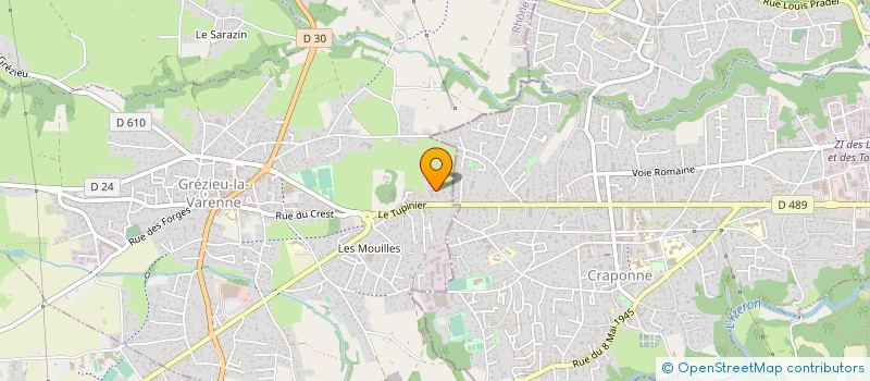 localisation de l'entreprise MONSIEUR YVES GAILLETON  GREZIEU-LA-VARENNE