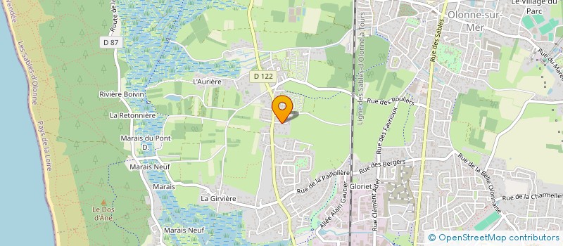 localisation de l'entreprise MONSIEUR YVES GALARNEAU à LES SABLES D'OLONNE