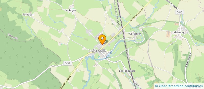 localisation de l'entreprise MONSIEUR YVES GAMBUT  GENOUILLY