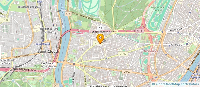 localisation de l'entreprise MONSIEUR YVES GANDRILLE  BOULOGNE-BILLANCOURT