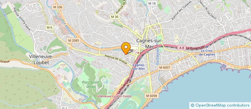 localisation de l'entreprise MONSIEUR YVES GARCIA à CAGNES-SUR-MER