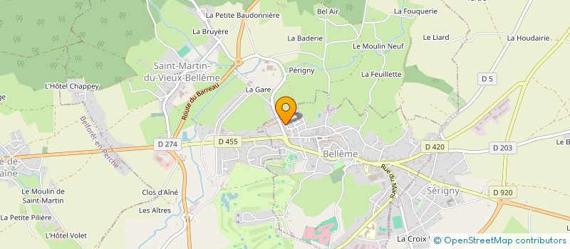 localisation de l'entreprise MONSIEUR YVES GARCIA à BELLEME