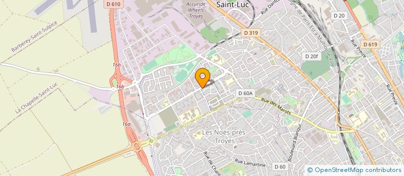 localisation de l'entreprise MONSIEUR YVES GARCON  LA CHAPELLE-SAINT-LUC