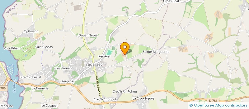 localisation de l'entreprise MONSIEUR YVES GAREL  TREDARZEC