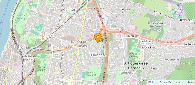 localisation de l'entreprise MONSIEUR YVES GARNIER  CENON