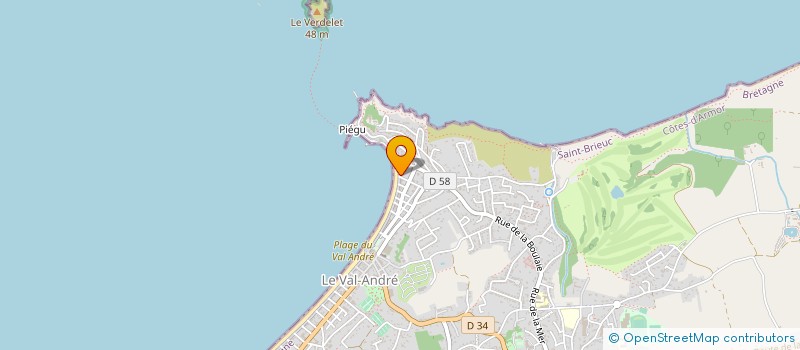 localisation de l'entreprise MONSIEUR YVES GEFFRIAUD  PLENEUF-VAL-ANDRE