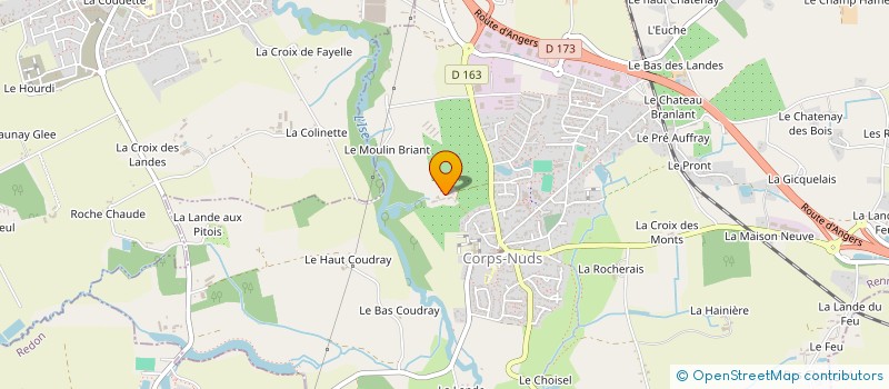 localisation de l'entreprise MONSIEUR YVES GEFFROY à CORPS-NUDS