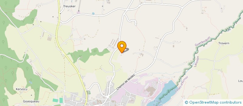 localisation de l'entreprise MONSIEUR YVES GENTRIC  PLOUEGAT-MOYSAN