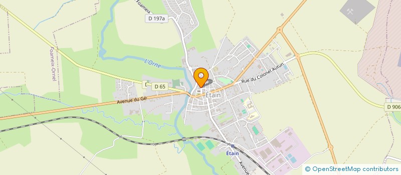localisation de l'entreprise MONSIEUR YVES GERARD à ETAIN
