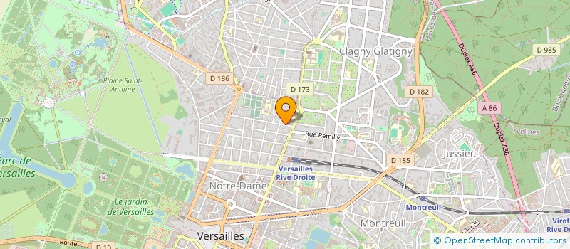 localisation de l'entreprise MONSIEUR YVES GERARD à VERSAILLES