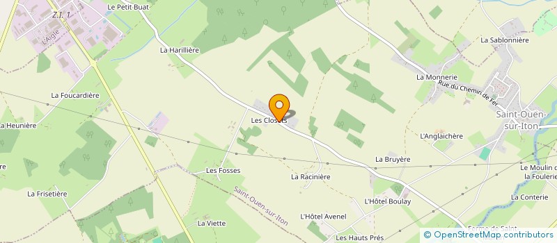 localisation de l'entreprise MONSIEUR YVES GERAULT à SAINT-OUEN-SUR-ITON
