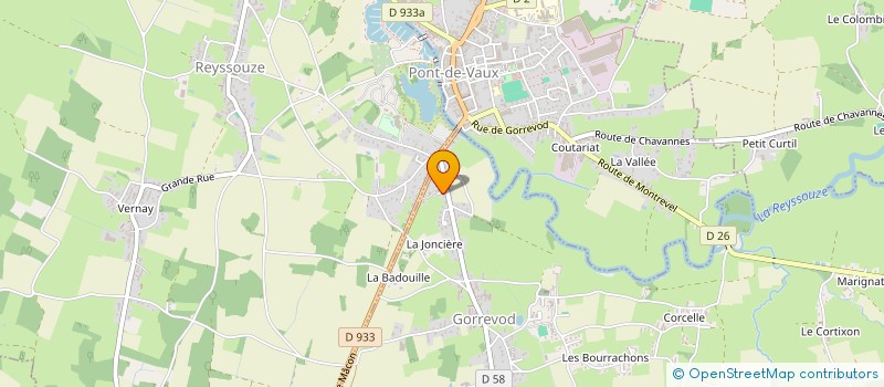 localisation de l'entreprise MONSIEUR YVES GIBAUD  GORREVOD