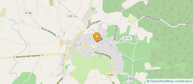 localisation de l'entreprise MONSIEUR YVES GILLES à BARJAC