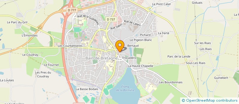 localisation de l'entreprise MONSIEUR YVES GILOIS  BAIN-DE-BRETAGNE