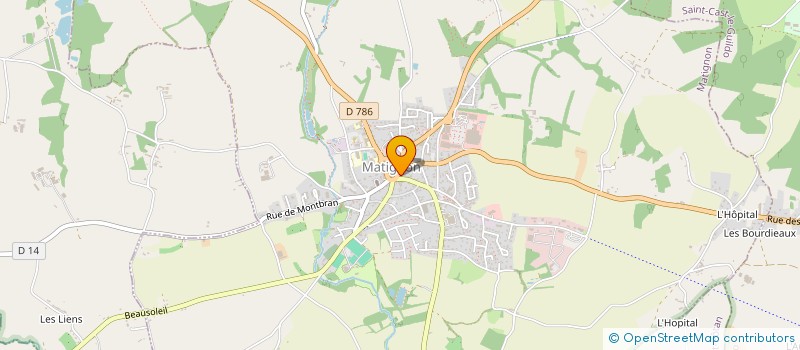 localisation de l'entreprise MONSIEUR YVES GIRARD  MATIGNON