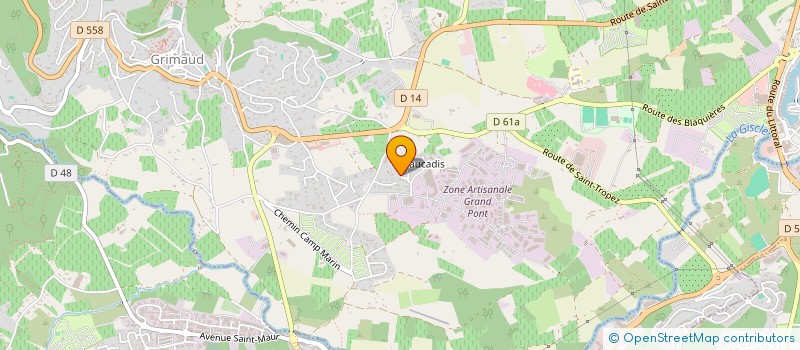 localisation de l'entreprise MONSIEUR YVES GIRAUD à GRIMAUD
