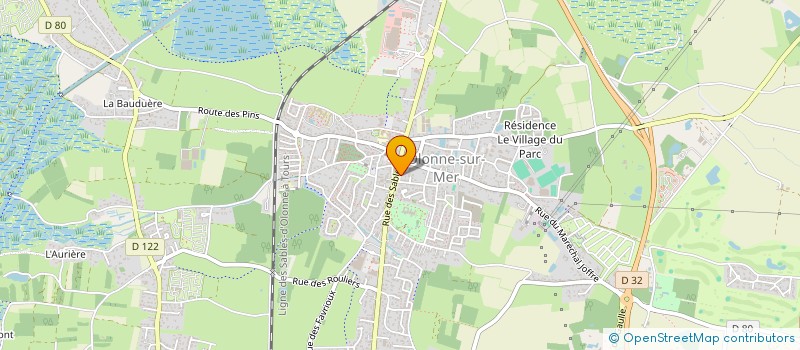 localisation de l'entreprise MONSIEUR YVES GIRAUD  LES SABLES-D'OLONNE