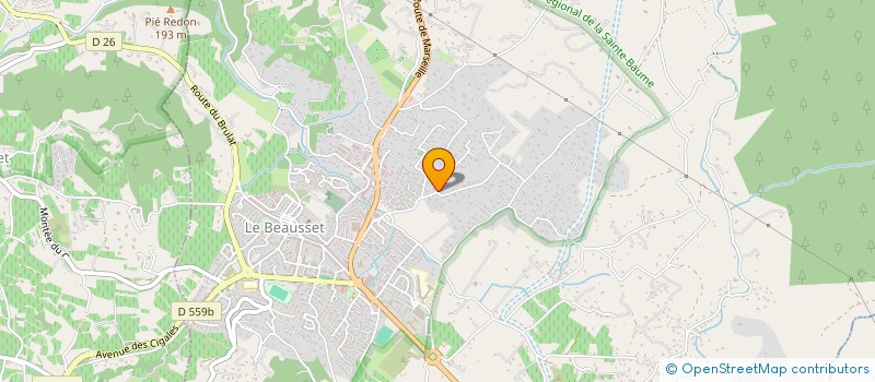 localisation de l'entreprise MONSIEUR YVES GIRAULT à LE BEAUSSET