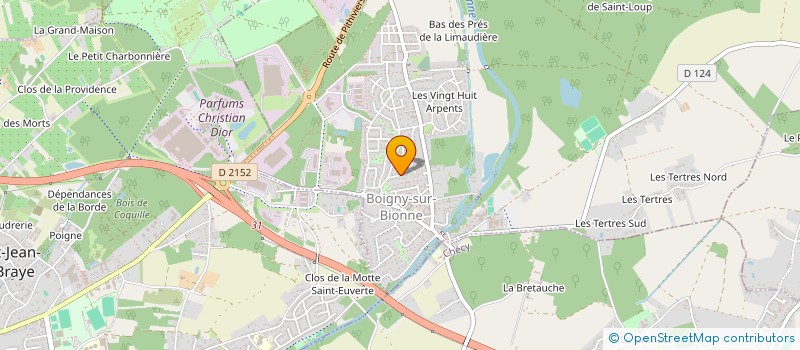 localisation de l'entreprise MONSIEUR YVES GOEFFON à BOIGNY-SUR-BIONNE