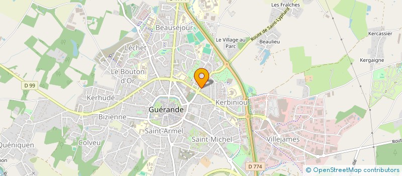 localisation de l'entreprise MONSIEUR YVES GOUGEON  GUERANDE