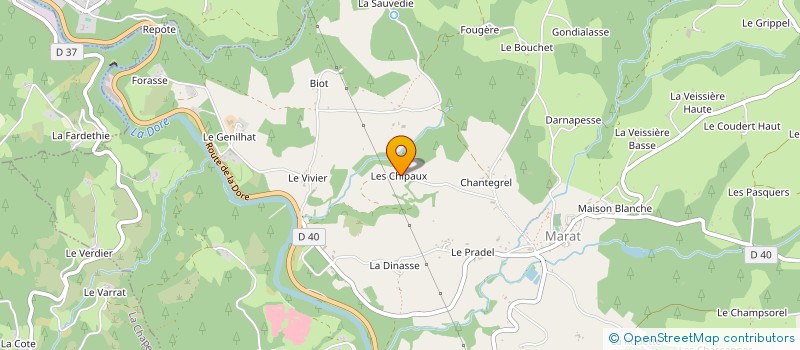 localisation de l'entreprise MONSIEUR YVES GOURBEYRE à BERTIGNAT