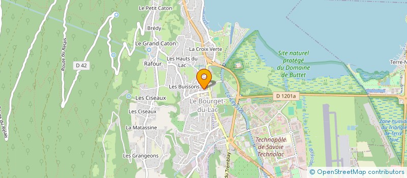 localisation de l'entreprise MONSIEUR YVES GOURDIER  LE BOURGET-DU-LAC