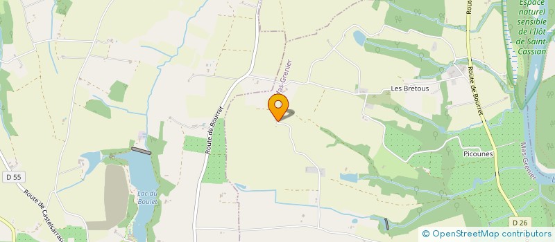 localisation de l'entreprise MONSIEUR YVES GOUZE  MAS-GRENIER