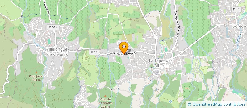 localisation de l'entreprise MONSIEUR YVES GOUZIEN  LAROQUE-DES-ALBERES