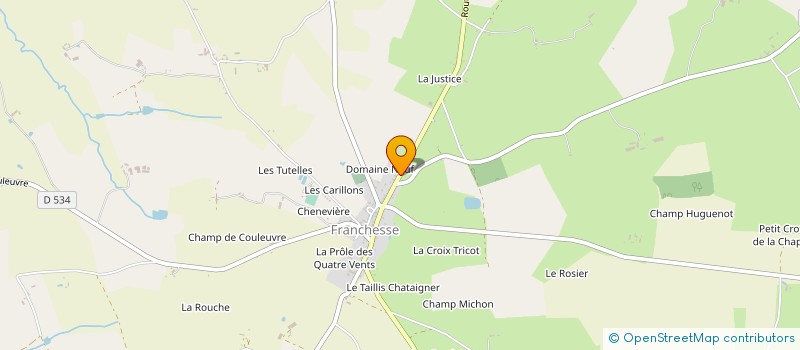 localisation de l'entreprise MONSIEUR YVES GOVIGNON  FRANCHESSE