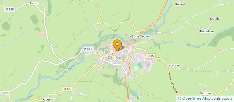 localisation de l'entreprise MONSIEUR YVES GRAL  LAGUIOLE