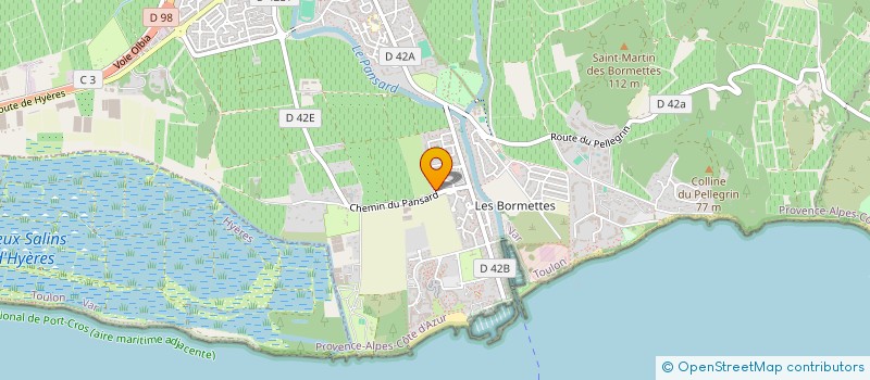 localisation de l'entreprise MONSIEUR YVES GRANDVALLET  LA LONDE-LES-MAURES