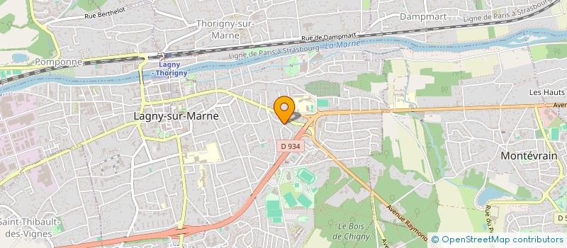 localisation de l'entreprise MONSIEUR YVES GRAPIN  LAGNY-SUR-MARNE