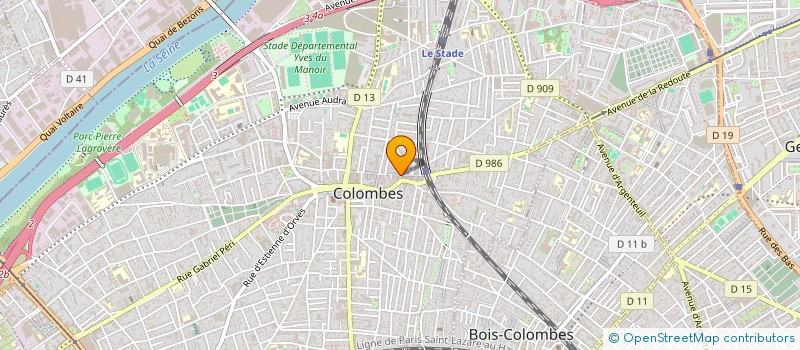 localisation de l'entreprise MONSIEUR YVES GRATADE à COLOMBES