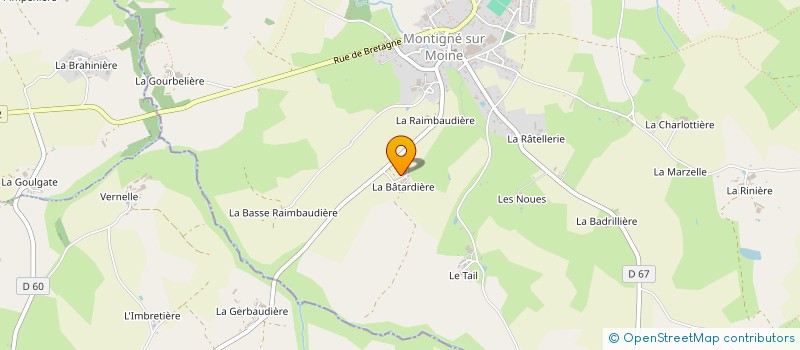 localisation de l'entreprise MONSIEUR YVES GRAVELEAU  SEVREMOINE