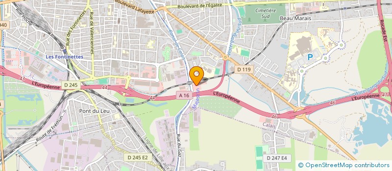 localisation de l'entreprise MONSIEUR YVES GRAVIOU  CALAIS