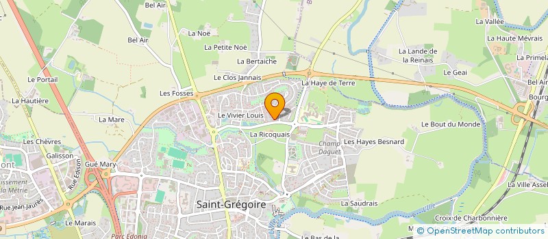 localisation de l'entreprise MONSIEUR YVES GREGOIRE  SAINT-GREGOIRE