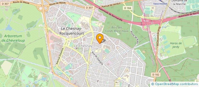 localisation de l'entreprise MONSIEUR YVES GRILO  LE CHESNAY-ROCQUENCOURT