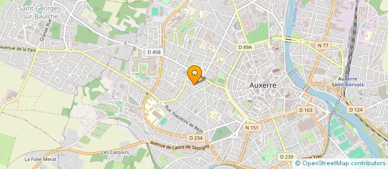 localisation de l'entreprise MONSIEUR YVES GRIVEL à AUXERRE