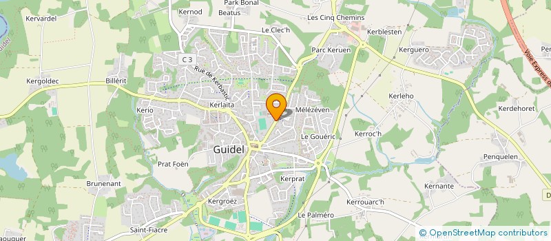 localisation de l'entreprise MONSIEUR YVES GROHENS à GUIDEL