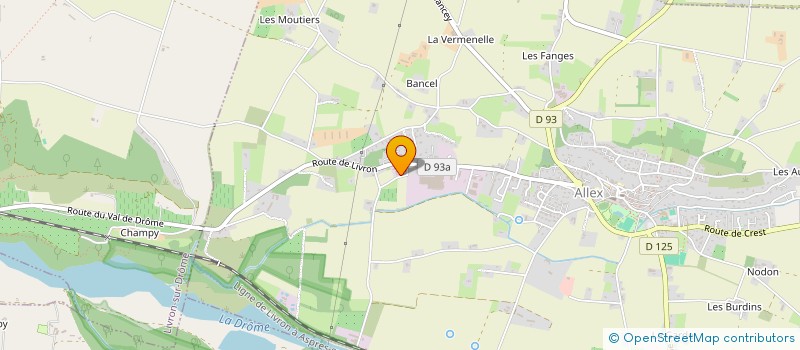 localisation de l'entreprise MONSIEUR YVES GRONFIER à ALLEX