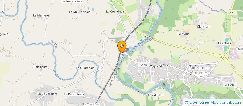 localisation de l'entreprise MONSIEUR YVES GROUSSARD  GUICHEN