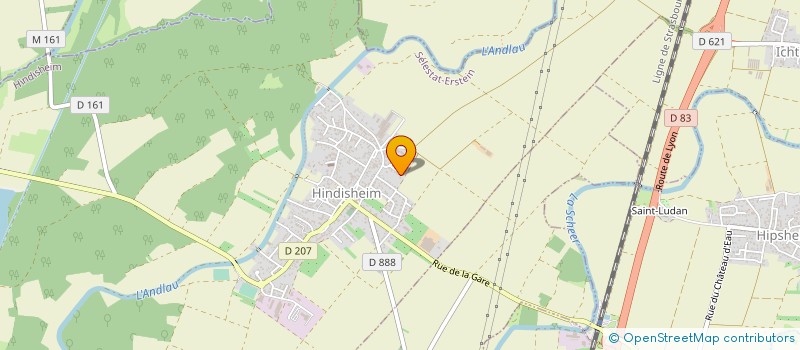 localisation de l'entreprise MONSIEUR YVES GRUBER  HINDISHEIM