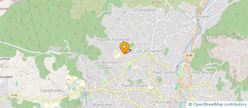 localisation de l'entreprise MONSIEUR YVES GUENGANT  TOULON