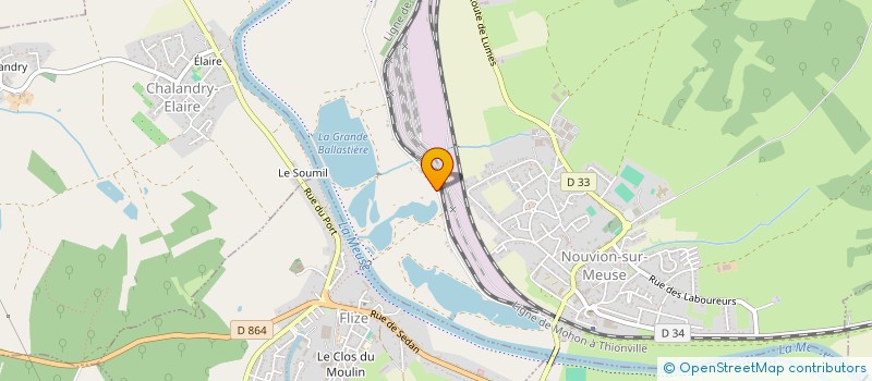 localisation de l'entreprise MONSIEUR YVES GUENIN  NOUVION-SUR-MEUSE