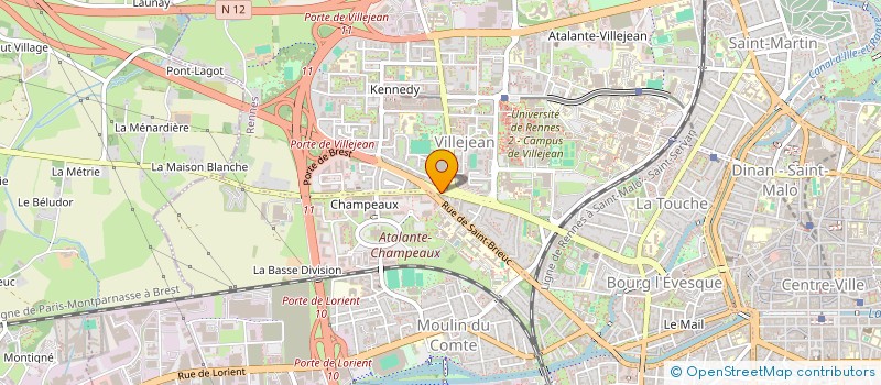 localisation de l'entreprise MONSIEUR YVES GUERIN  RENNES