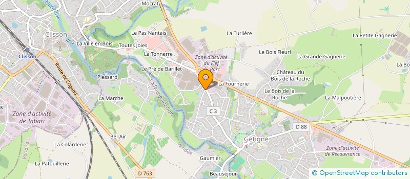 localisation de l'entreprise MONSIEUR YVES GUERIN  BOUSSAY