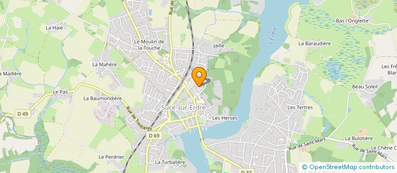 localisation de l'entreprise MONSIEUR YVES GUERLAIS à SUCE-SUR-ERDRE