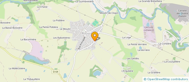 localisation de l'entreprise MONSIEUR YVES GUICHETEAU  SEVREMOINE
