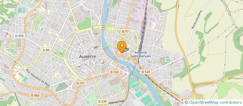 localisation de l'entreprise MONSIEUR YVES GUIDON à AUXERRE