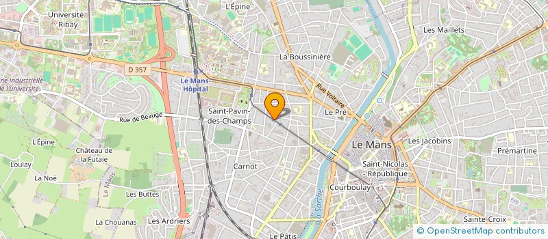 localisation de l'entreprise MONSIEUR YVES GUIHAUME  LE MANS